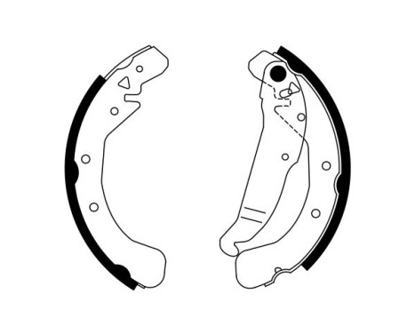 Brake Shoe Set, Image 5