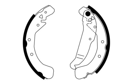 Brake Shoe Set, Image 2