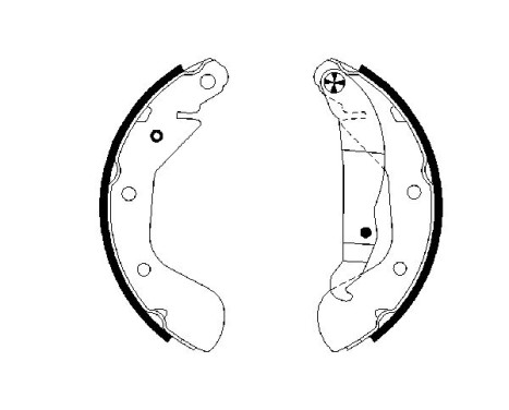 Brake Shoe Set, Image 5