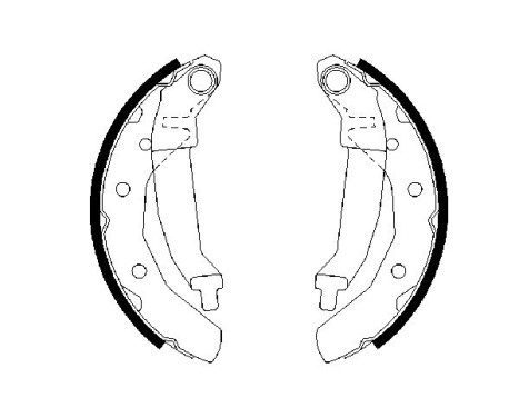 Brake Shoe Set, Image 5