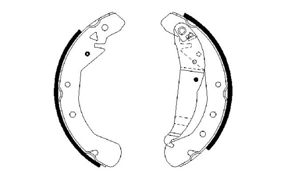 Brake Shoe Set, Image 6