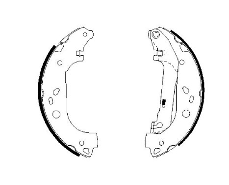 Brake Shoe Set, Image 5