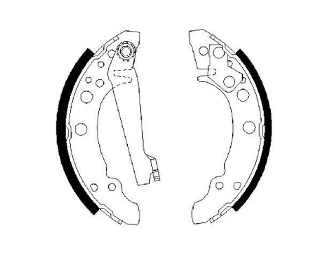 Brake Shoe Set, Image 5