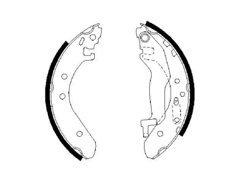 Brake Shoe Set, Image 2