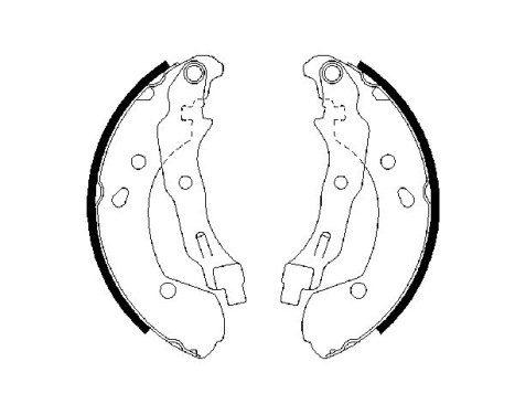 Brake Shoe Set, Image 5