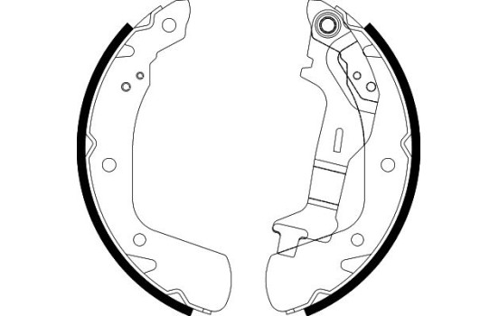 Brake shoe set