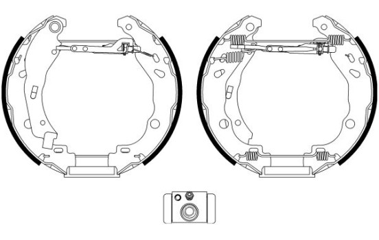 Brake shoe set