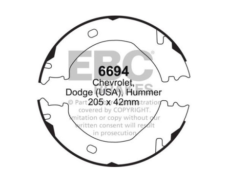 Brake shoe set