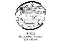Brake shoe set