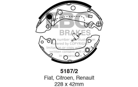 Brake shoe set