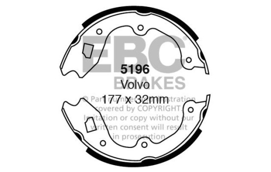 Brake shoe set