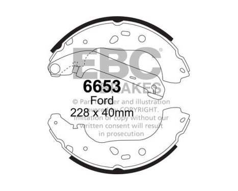 Brake shoe set