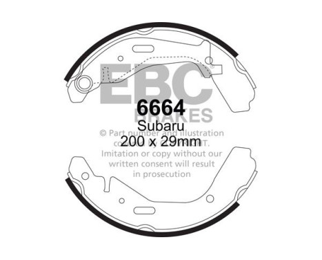 Brake shoe set