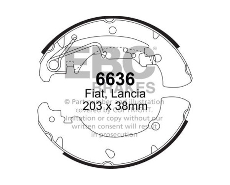 Brake shoe set
