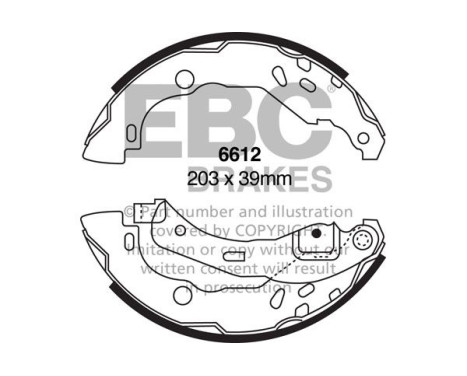 Brake shoe set