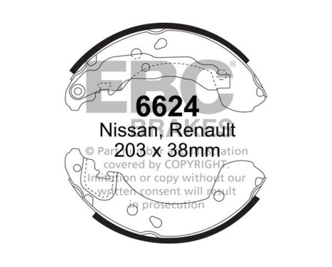 Brake shoe set