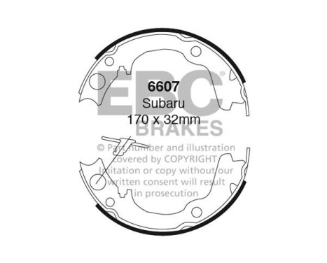 Brake shoe set
