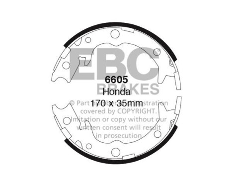 Brake shoe set