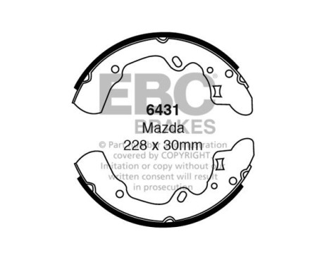 Brake shoe set