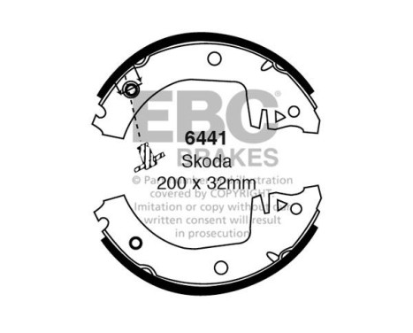 Brake shoe set