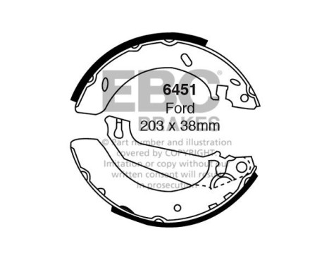 Brake shoe set