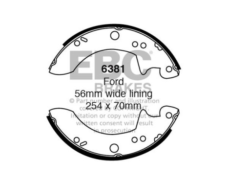 Brake shoe set