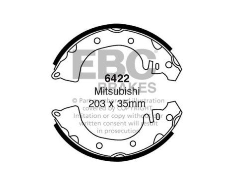 Brake shoe set
