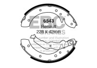 Brake shoe set