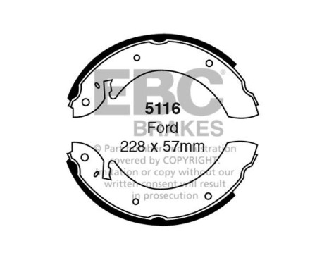 Brake shoe set