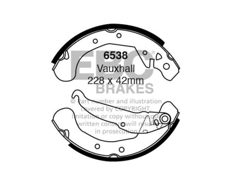 Brake shoe set