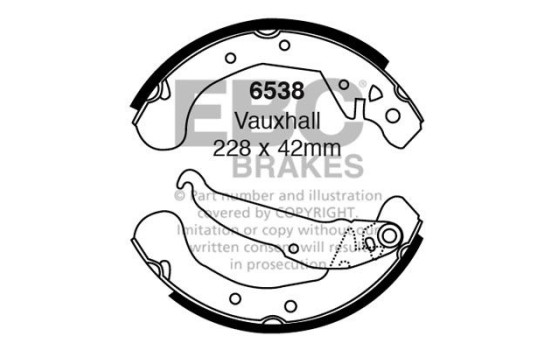 Brake shoe set