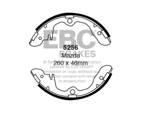 Brake shoe set