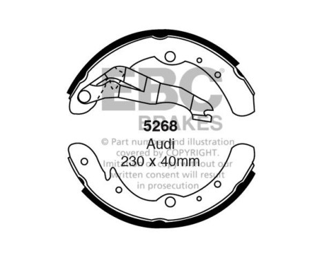 Brake shoe set