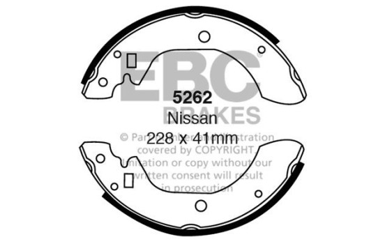 Brake shoe set