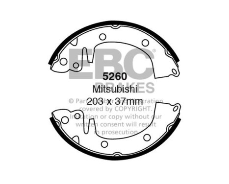 Brake shoe set