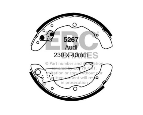 Brake shoe set