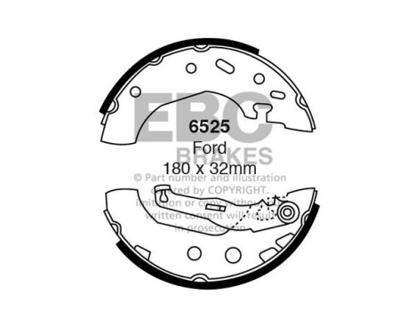 Brake shoe set