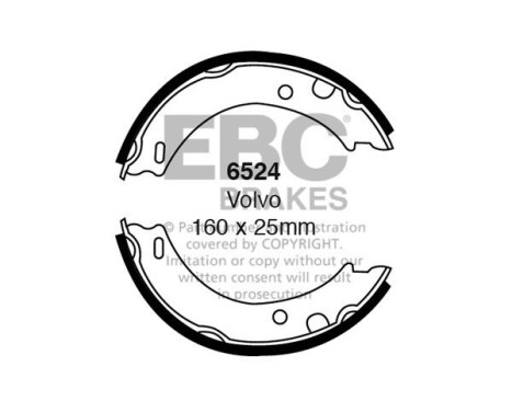 Brake shoe set