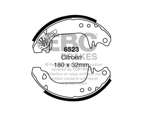 Brake shoe set