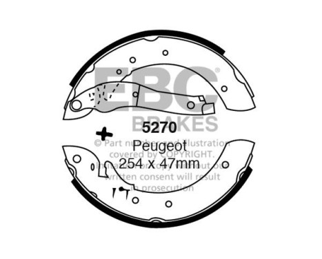 Brake shoe set