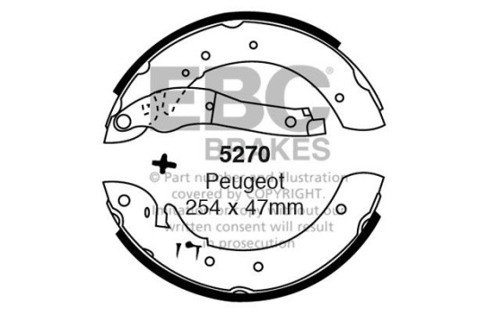 Brake shoe set