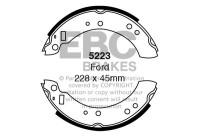 Brake shoe set