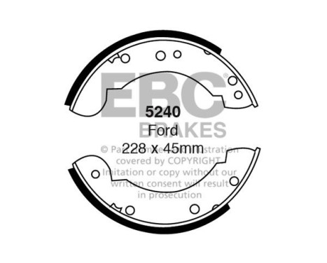 Brake shoe set