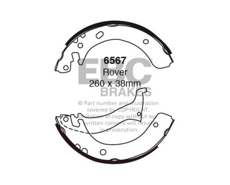 Brake shoe set