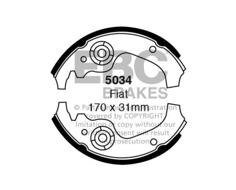 Brake shoe set