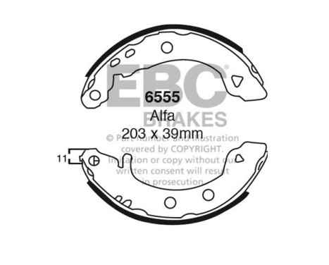 Brake shoe set