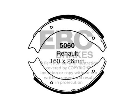 Brake shoe set