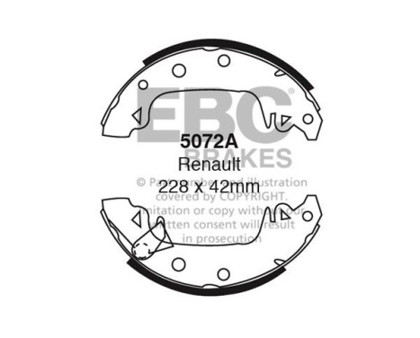 Brake shoe set