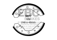 Brake shoe set