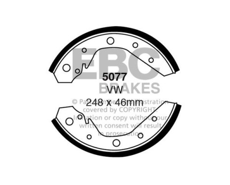 Brake shoe set